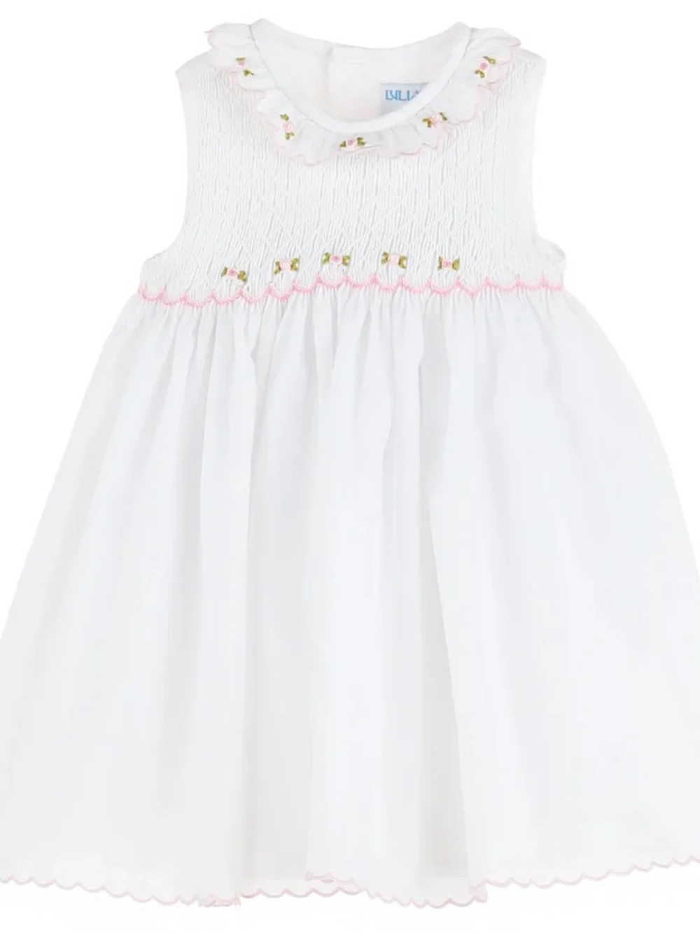 Luli & Me White Embroidered Dress